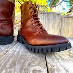Diesel lace up men combat boots